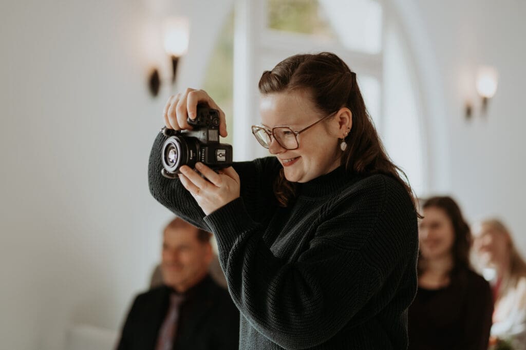 Jana Sauer bei der Arbeit